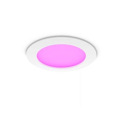 Philips - Set da 2 faretti LED RGBW dimmerabili per bagno da incasso Hue SLIM LED/12W/230V 2000-6500K bianco IP44