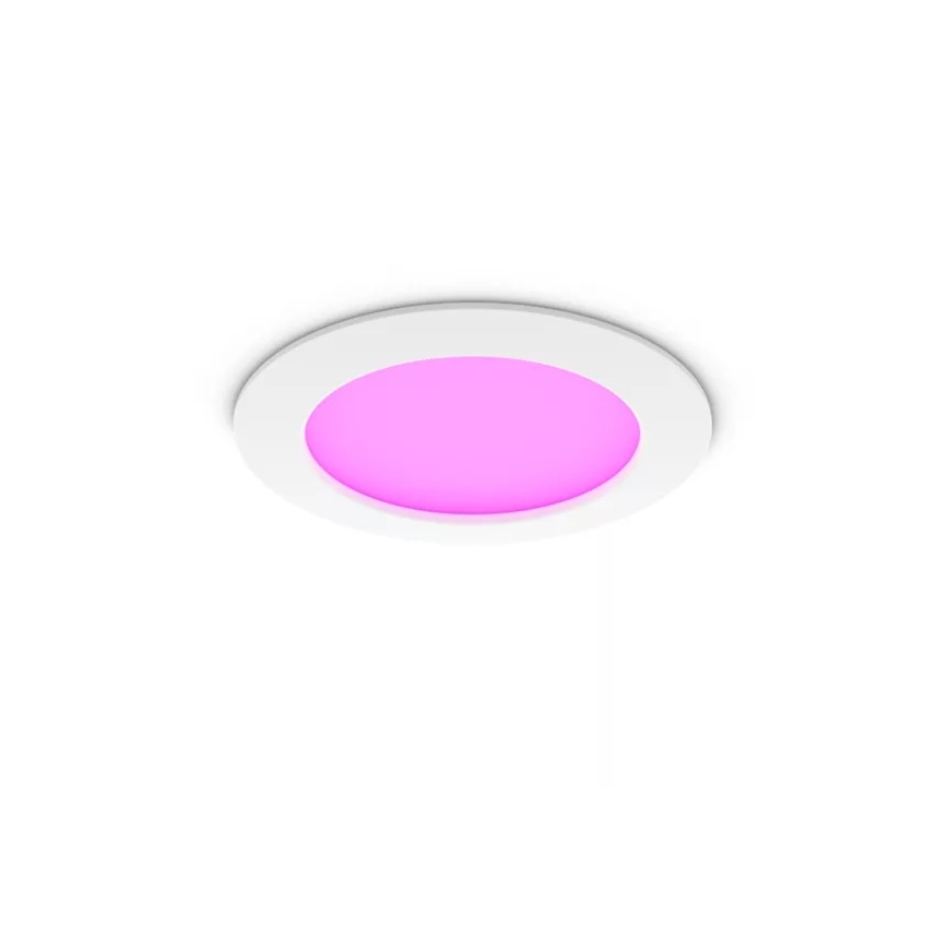 Philips - Set da 2 faretti LED RGBW dimmerabili per bagno da incasso Hue SLIM LED/12W/230V 2000-6500K bianco IP44