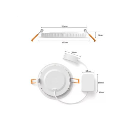 Philips - Set da 2 faretti LED RGBW dimmerabili per bagno da incasso Hue SLIM LED/12W/230V 2000-6500K bianco IP44