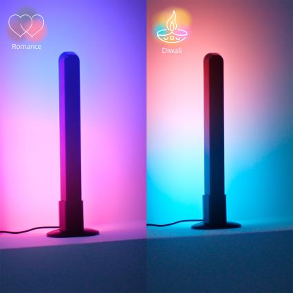 Philips - Confezione da 2 lampade LED RGBIC dimmerabili SMART GRADIENT LED/8W/230V 2700-6500K Wi-Fi