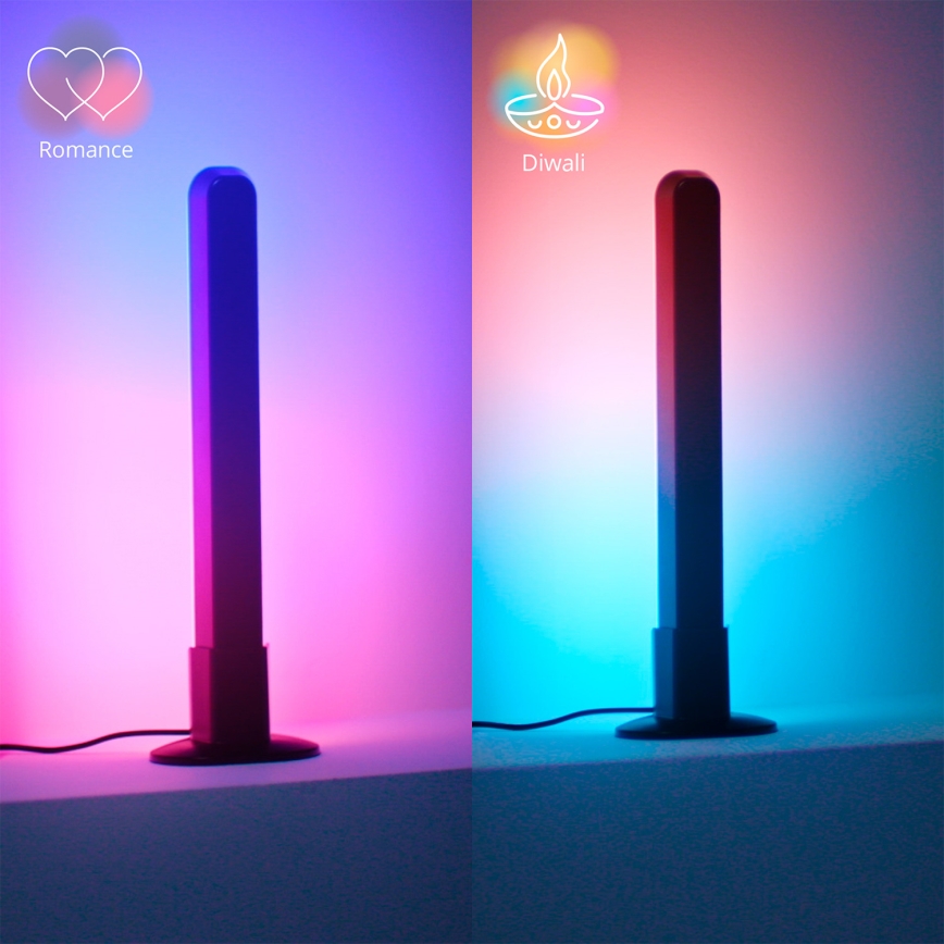 Philips - Confezione da 2 lampade LED RGBIC dimmerabili SMART GRADIENT LED/8W/230V 2700-6500K Wi-Fi