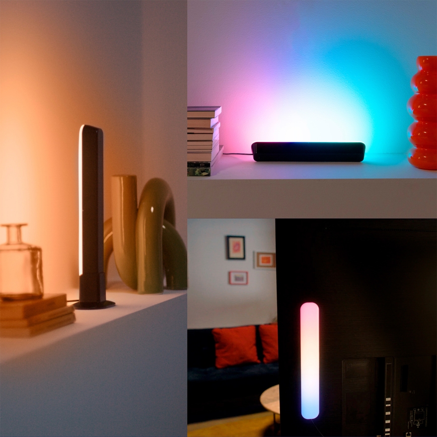 Philips - Confezione da 2 lampade LED RGBIC dimmerabili SMART GRADIENT LED/8W/230V 2700-6500K Wi-Fi