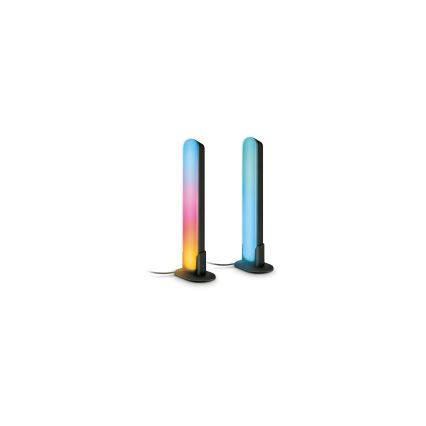 Philips - Confezione da 2 lampade LED RGBIC dimmerabili SMART GRADIENT LED/8W/230V 2700-6500K Wi-Fi