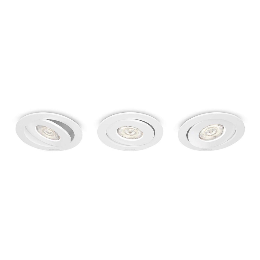 Philips - SET 3x Lampada da incasso LED dimmerabile/4,5W/230V