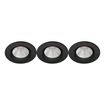 Philips - SET 3x Lampada da incasso LED dimmerabile SPARKLE LED/5,5W/230V 2700K nero