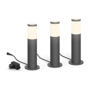 Philips - SET 3x Lampada LED da Esterno GARDENLINK LED/24W/230V 2700K IP44