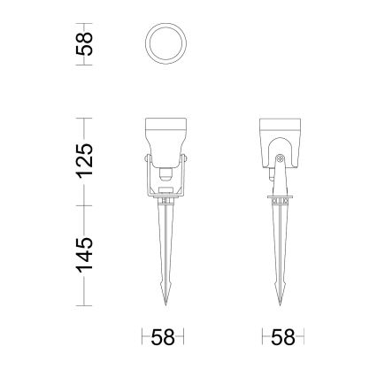 Philips - SET 3x Lampada LED da esterno GARDENLINK REUEL LED/1,5W/230V 2700K IP44