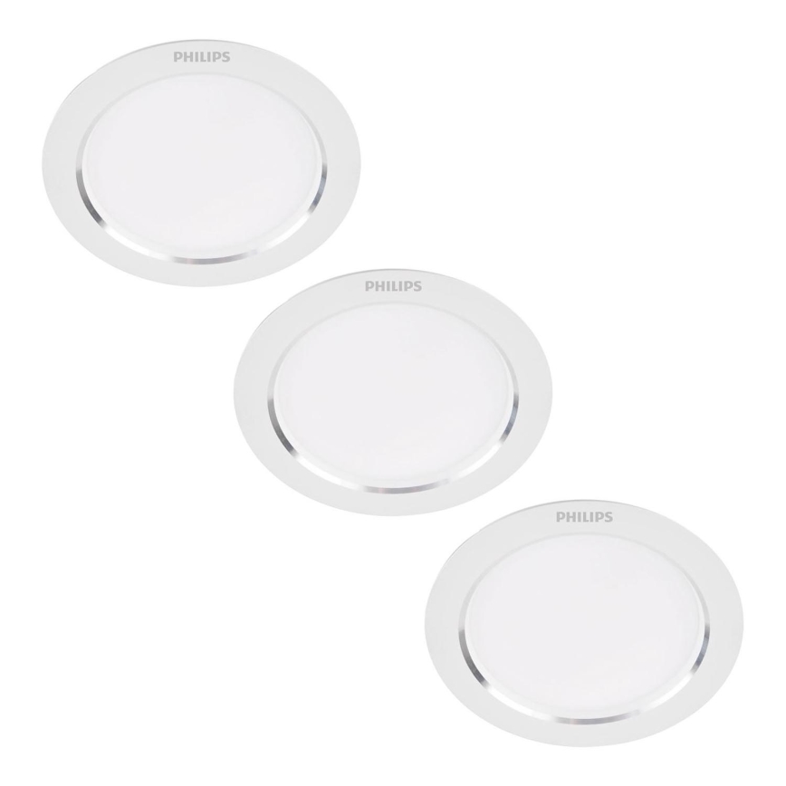 Philips - SET 3x Lampada LED da incasso LED/3,5W/230V 3000K