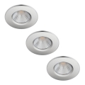 Philips - SET 3x Lampada LED dimmerabile da bagno DIVE 1xLED/5,5W/230V IP65