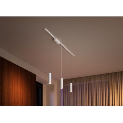 Philips - SET 3x Lampadario LED RGB dimmerabile su corda per sistema a binario Hue PERIFO LED RGB/15,6W/230V 2000-6500K