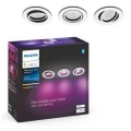 Philips - SET 3x LED RGB Incasso dimmerabile Hue 1xGU10/5,7W/230V 2000-6500K