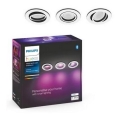 Philips - SET 3x LED RGB Incasso dimmerabile Hue CENTURA 1xGU10/5,7W/230V 2000-6500K