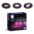 Philips - SET 3x LED RGBW Dimmerabile da Incasso Hue CENTURA 1xGU10/4,2W/230V 2000-6500K