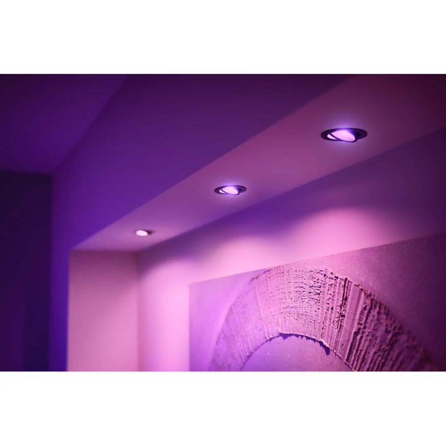 Philips - SET 3x LED RGBW Dimmerabile da Incasso Hue CENTURA 1xGU10/4,2W/230V 2000-6500K