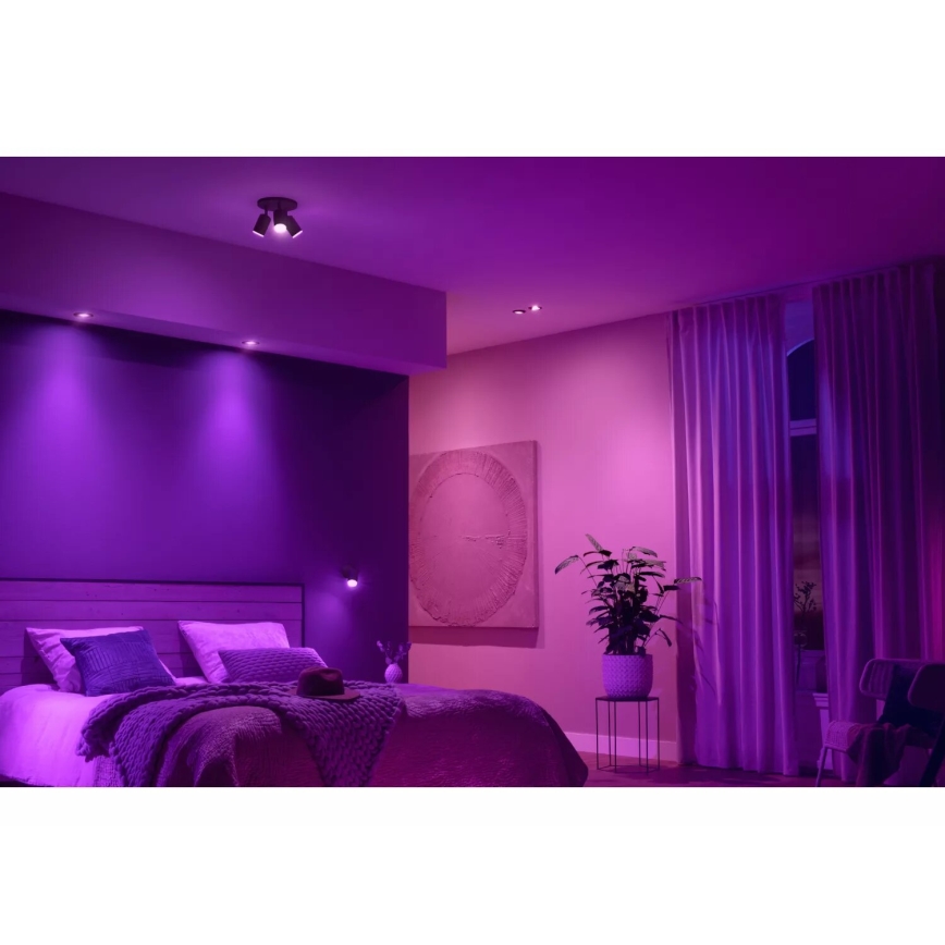 Philips - SET 3x LED RGBW Dimmerabile da Incasso Hue CENTURA 1xGU10/4,2W/230V 2000-6500K