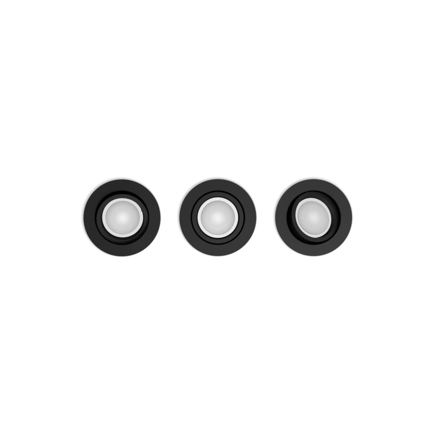 Philips - SET 3x LED RGBW Dimmerabile da Incasso Hue CENTURA 1xGU10/4,2W/230V 2000-6500K