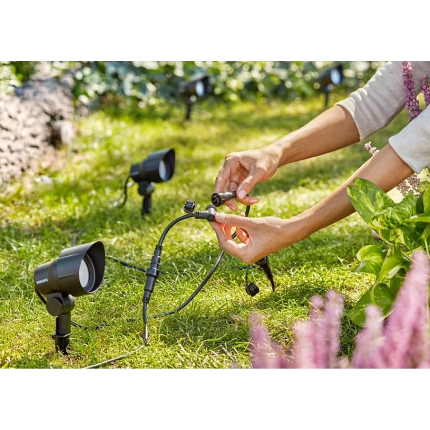 Philips -SET 3x Luce Spot a LED da esterno LED/6W/230V 2700K IP44