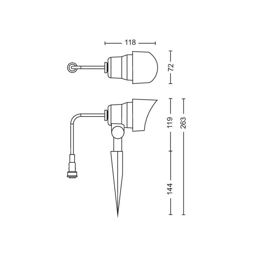 Philips -SET 3x Luce Spot a LED da esterno LED/6W/230V 2700K IP44
