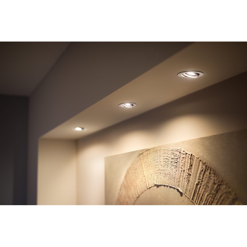 Philips - SET 3x Lampada da incasso LED dimmerabile Hue MILLISKIN 1xGU10/4,2W/230 2200-6500K