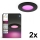 Philips - Set da 2 faretti da incasso per bagno dimmerabili LED RGBW Hue SLIM LED/8,3W/230V 2000-6500K nero IP44
