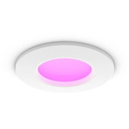 Philips - Set da 2 faretti LED RGBW dimmerabili da incasso per bagno Hue SLIM LED/8,3W/230V 2000-6500K bianco IP44
