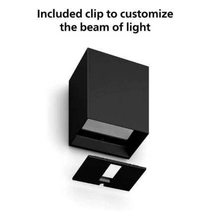 Philips - Confezione da 2 applique da esterno dimmerabili LED RGBW Hue RESONATE LED/8W/230V 2000-6500K IP44