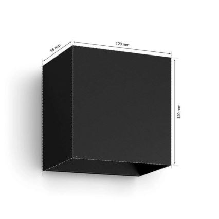 Philips - Confezione da 2 applique da esterno dimmerabili LED RGBW Hue RESONATE LED/8W/230V 2000-6500K IP44