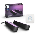 Philips - Set da 2 lampade da tavolo dimmerabili LED RGB Hue PLAY WACA LED/6W/230V 2000-6500K + Hue Bridge