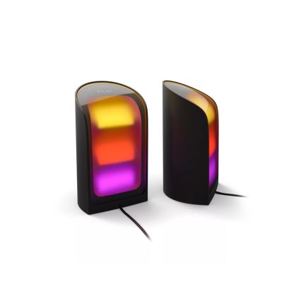 Philips - Set da 2 proiettori dimmerabili LED RGBW Hue PLAY LED/20W/230V 2000–6500K nero