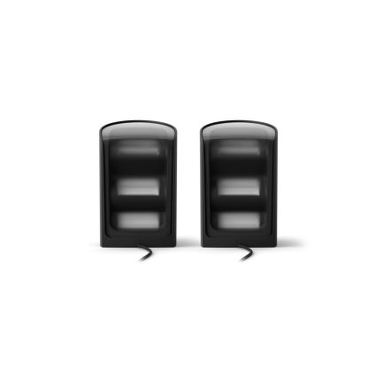 Philips - Set da 2 proiettori dimmerabili LED RGBW Hue PLAY LED/20W/230V 2000–6500K nero