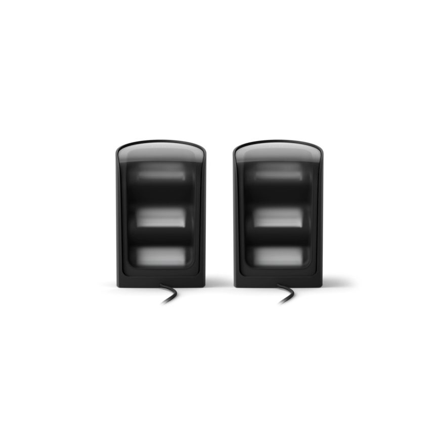 Philips - Set da 2 proiettori dimmerabili LED RGBW Hue PLAY LED/20W/230V 2000–6500K nero