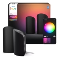 Philips - Set da 2 proiettori dimmerabili LED RGBW Hue PLAY LED/20W/230V 2000–6500K nero