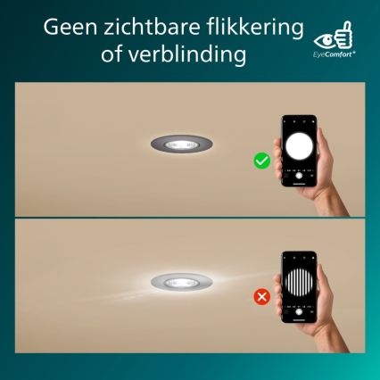 Philips - Set da 3 faretti LED dimmerabili da incasso CILANTRO LED/5W/230V 4000K nero