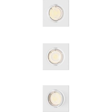 Philips - Set da 3 faretti da incasso PERIDOT 1xGU10/7W/230V bianco