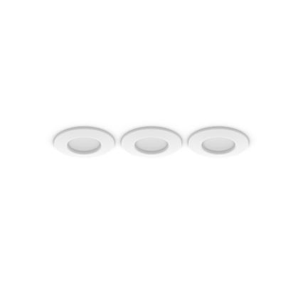 Philips - Set da 3 faretti LED RGBW dimmerabili per bagno Hue SLIM LED/8,3W/230V 1000-20000K bianco P44