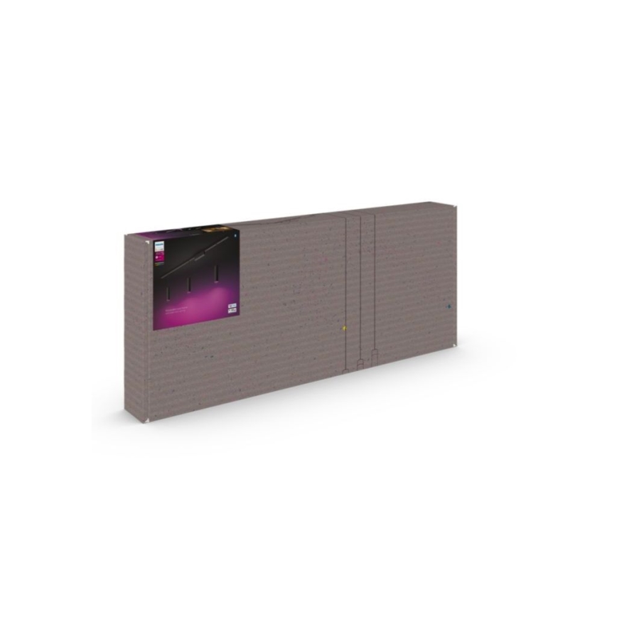 Philips - Set da 3 lampade a sospensione dimmerabili LED RGBW con cavo per sistema a binario Hue PERIFO LED/15,6W/230V 2000-6500K