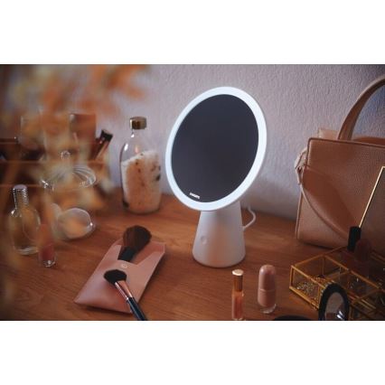 Philips - Specchio cosmetico dimmerabile con retroilluminazione LED MIRROR LED/4,5W/5V