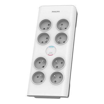 Philips SPN7080WA/60 - Protezione da sovratensione 8Z 2m bianco