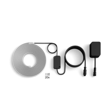 Philips - Striscia LED RGBW dimmerabile per esterni Hue FLUX 5m LED/30W/230V 2200-6500K IP67 + sensore di movimento