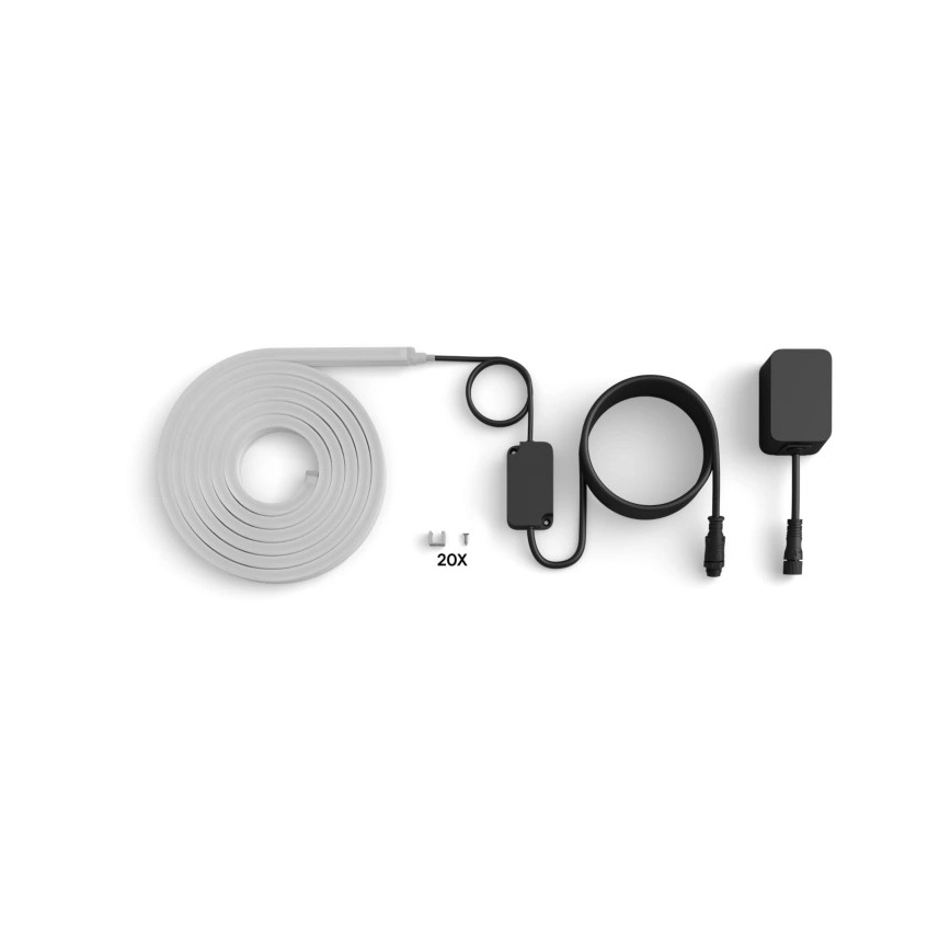 Philips - Striscia LED RGBW dimmerabile per esterni Hue NEON 5m LED/30W/230V 2200-6500K IP67 + sensore di movimento