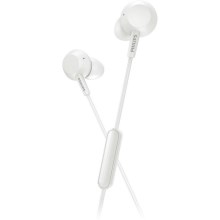 Philips TAE4105WT/00 - Auricolari Bluetooth con microfono JACK 3,5 mm bianco