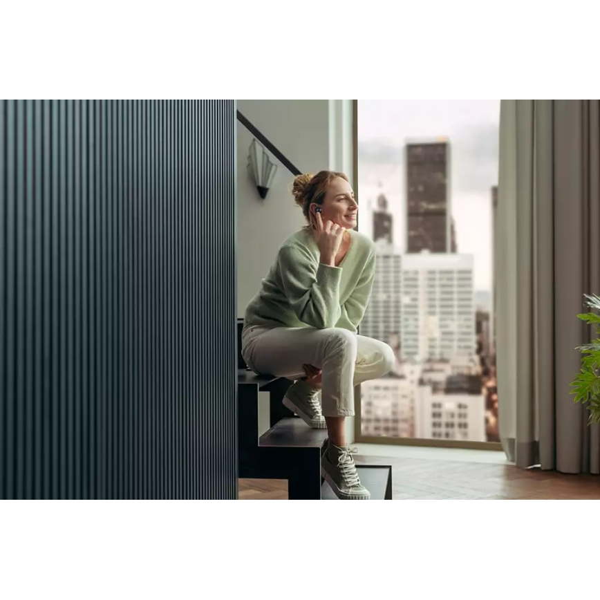 Philips TAT8505BK/00 - Cuffie wireless IPX4 2x 55 mAh + 560 mAh nero