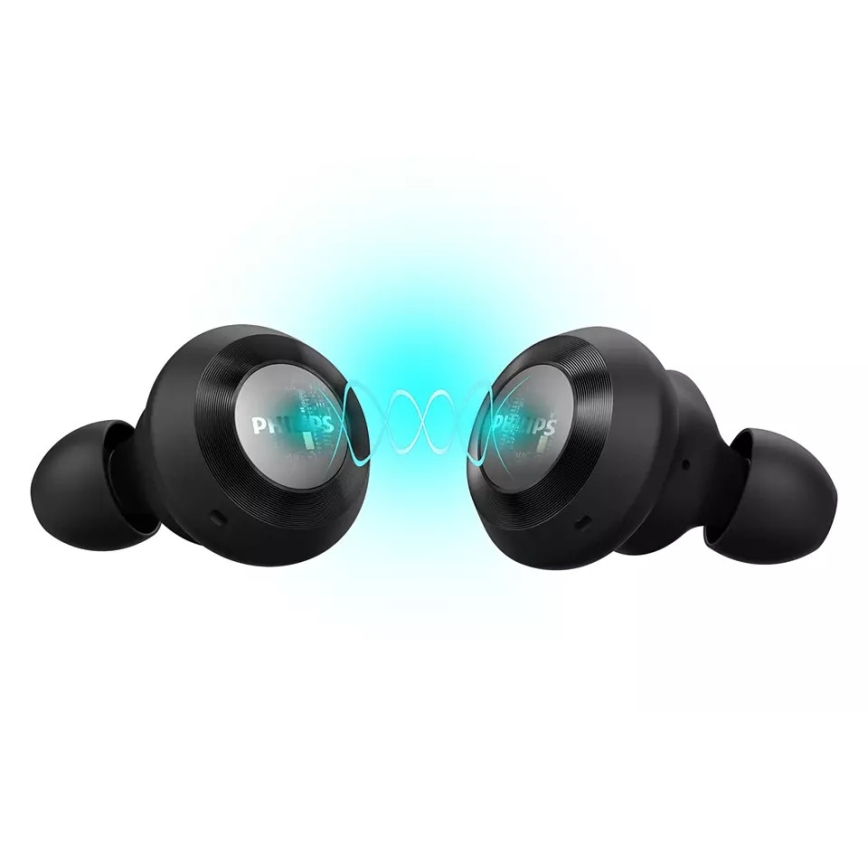 Philips TAT8505BK/00 - Cuffie wireless IPX4 2x 55 mAh + 560 mAh nero