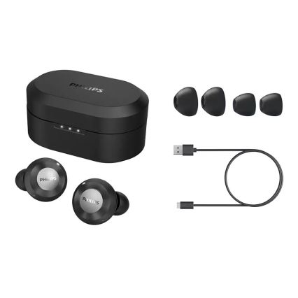 Philips TAT8505BK/00 - Cuffie wireless IPX4 2x 55 mAh + 560 mAh nero