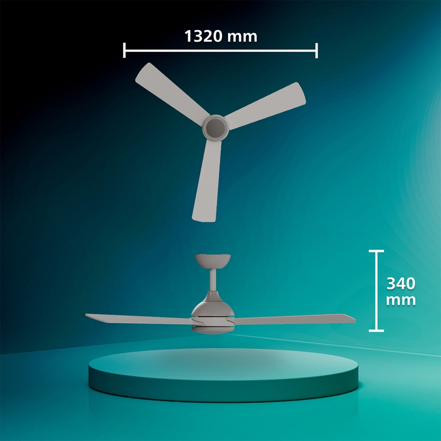 Philips - Ventilatore da soffitto LED dimmerabile CIVX LED/24W/230V + telecomando