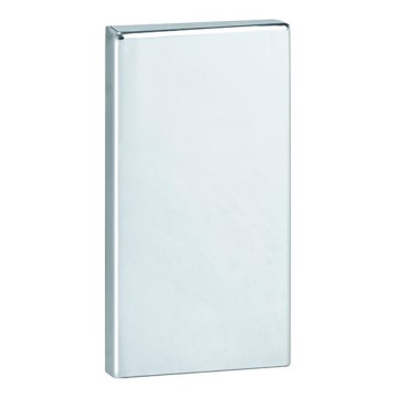 Piastra di ancoraggio 12x22,5 cm in acciaio inox/nero