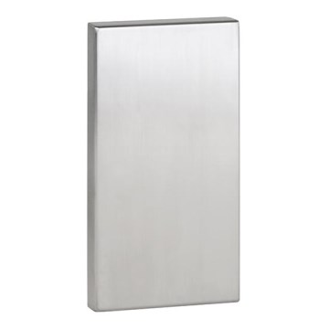 Piastra di ancoraggio 12x22,5 cm inox/grigia