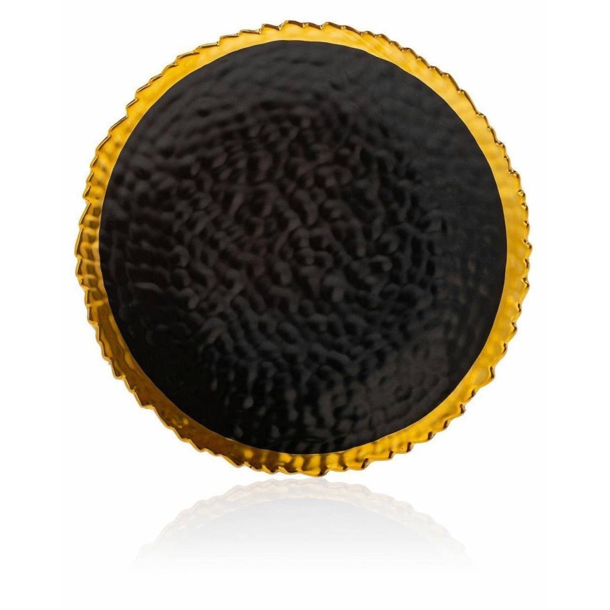 Piatto KATI 25 cm nero/oro