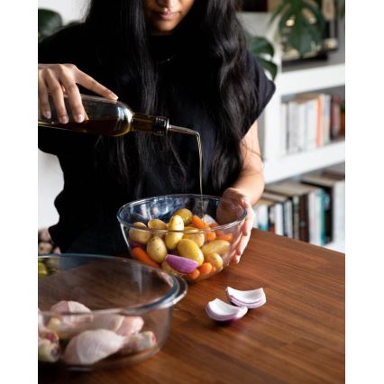 Pirofila da forno con coperchio PYREX 1,3 l