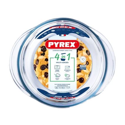 Pirofila da forno con coperchio PYREX 1,3 l